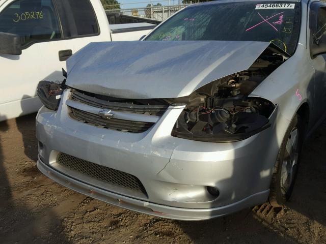 1G1AK15F067645533 - 2006 CHEVROLET COBALT LS SILVER photo 9