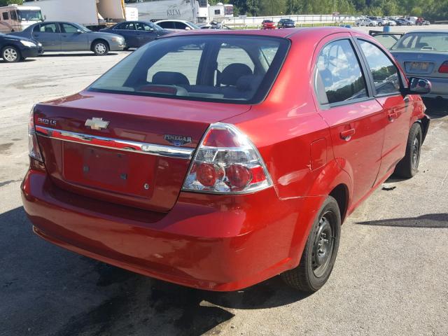 KL1TD56697B157719 - 2007 CHEVROLET AVEO BASE Қызыл фото 4