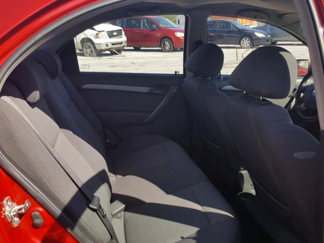 KL1TD56697B157719 - 2007 CHEVROLET AVEO BASE Қызыл фото 6