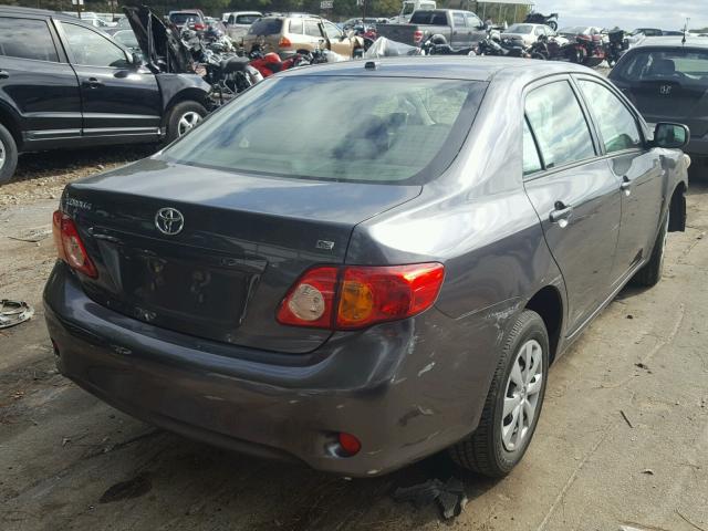 JTDBU4EE4AJ078141 - 2010 TOYOTA COROLLA BA GRAY photo 4