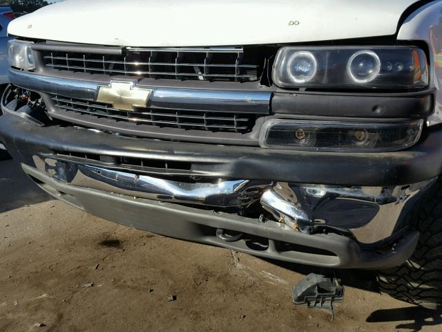 2GCEK19T011235474 - 2001 CHEVROLET SILVERADO WHITE photo 9