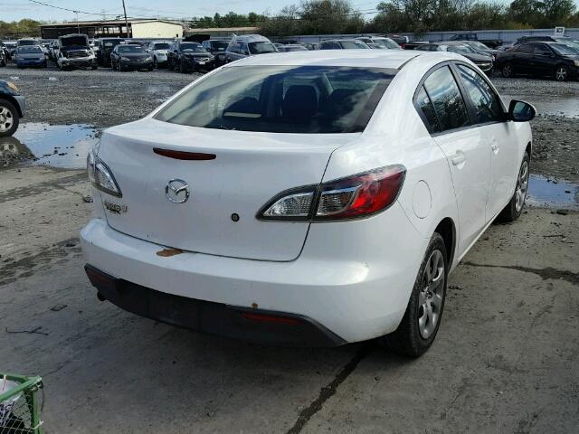 JM1BL1SG2A1271749 - 2010 MAZDA 3 I WHITE photo 4