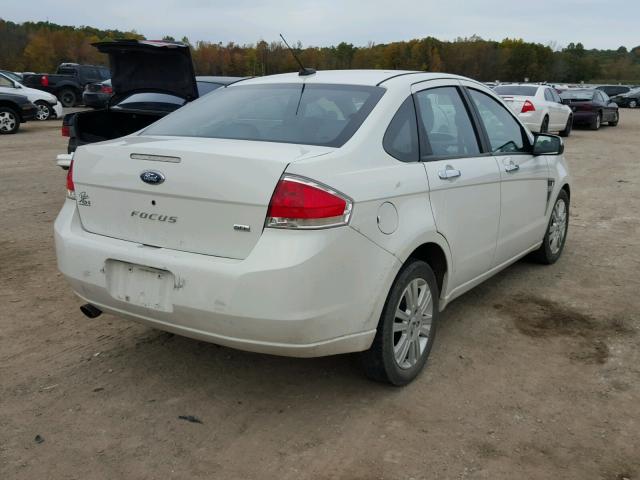 1FAHP37N79W108455 - 2009 FORD FOCUS SEL WHITE photo 4