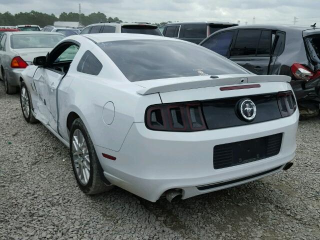 1ZVBP8AM8E5241929 - 2014 FORD MUSTANG WHITE photo 3