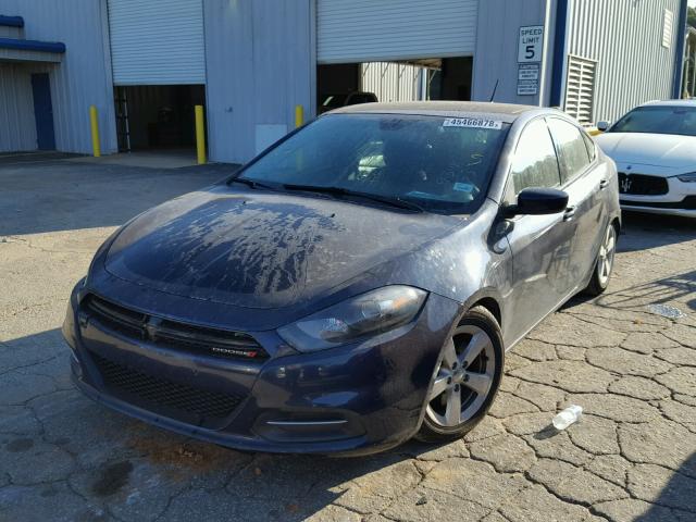 1C3CDFBB8FD315153 - 2015 DODGE DART SXT BLUE photo 2