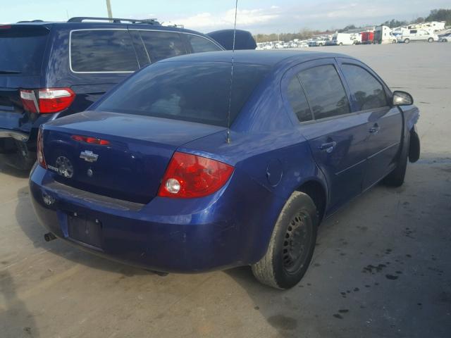 1G1AK55F177144899 - 2007 CHEVROLET COBALT LS BLUE photo 4