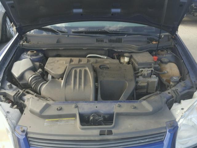 1G1AK55F177144899 - 2007 CHEVROLET COBALT LS BLUE photo 7