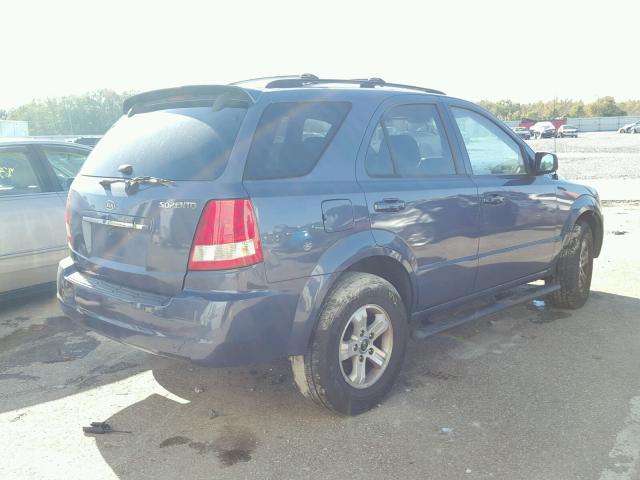 KNDJD733155355454 - 2005 KIA SORENTO EX BLUE photo 4