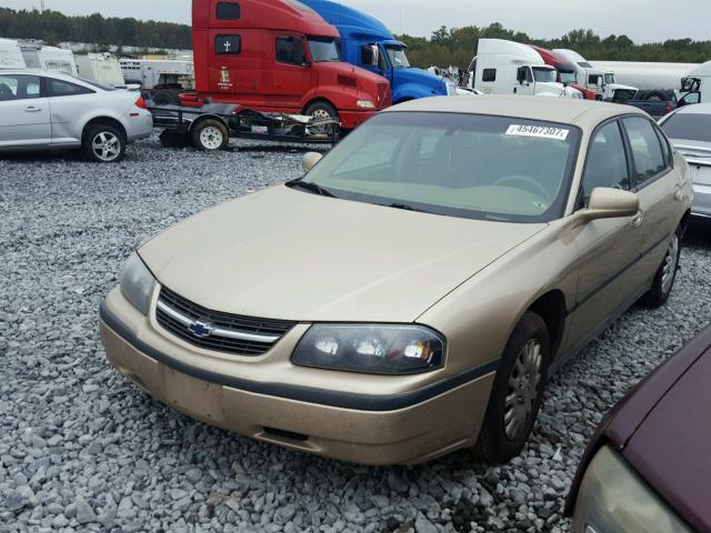 2G1WF52E1Y9218313 - 2000 CHEVROLET IMPALA GOLD photo 2