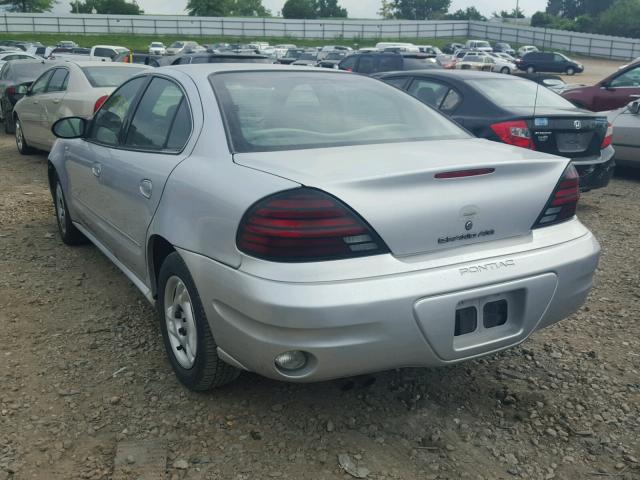 1G2NE52F23C169367 - 2003 PONTIAC GRAND AM S 银色 照片 3