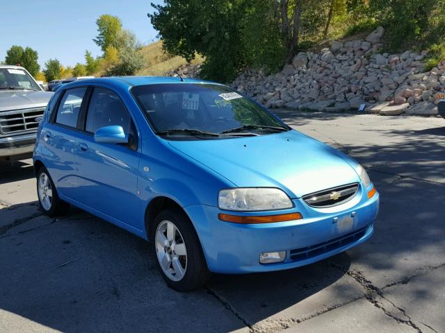 KL1TD66657B770104 - 2007 CHEVROLET AVEO BASE Niebieski zdjęcie 1