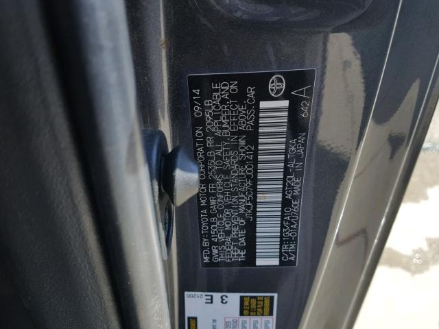 JTKJF5C79FJ001412 - 2015 TOYOTA SCION TC 石墨色 照片 10