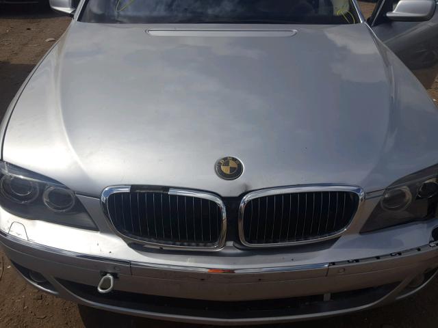 WBAHN835X7DT69846 - 2007 BMW 750 SILVER photo 7