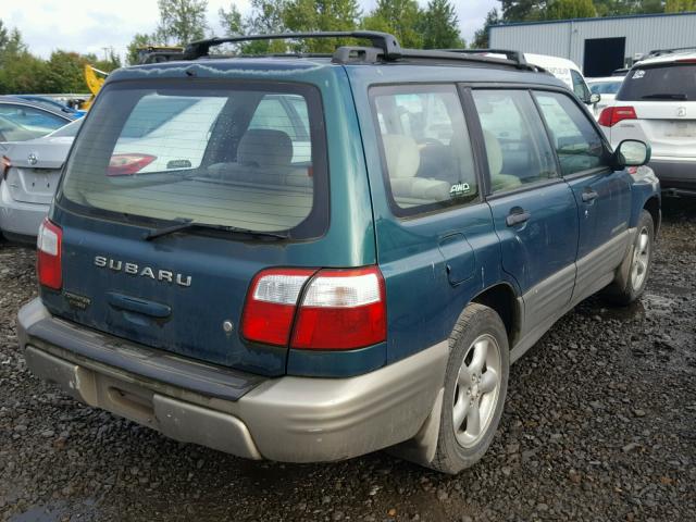 JF1SF65501H721832 - 2001 SUBARU FORESTER S GREEN photo 4