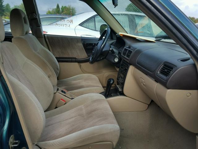 JF1SF65501H721832 - 2001 SUBARU FORESTER S GREEN photo 5