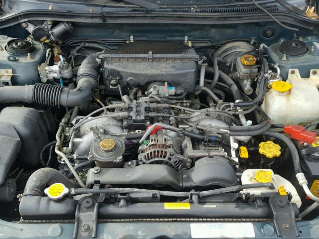 JF1SF65501H721832 - 2001 SUBARU FORESTER S GREEN photo 7