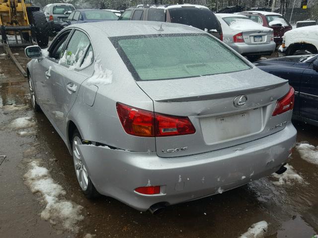 JTHCK262772016544 - 2007 LEXUS IS SILVER photo 3