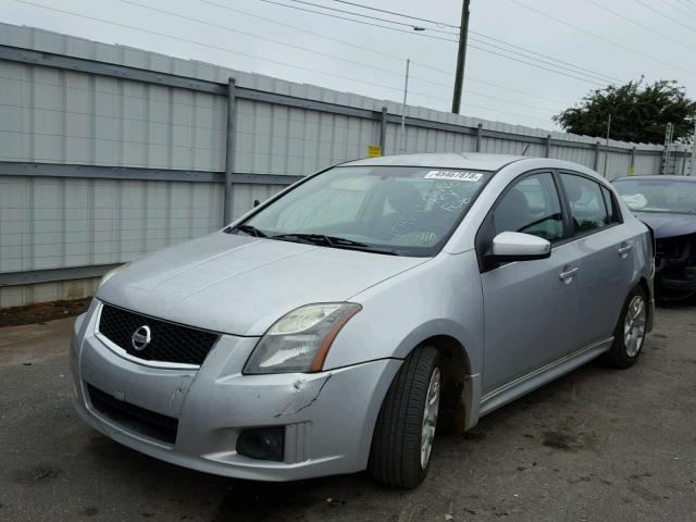 3N1AB6AP6AL629279 - 2010 NISSAN SENTRA 2.0 SILVER photo 2