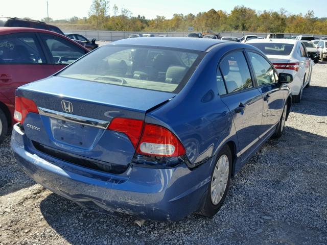 19XFA1F31AE018448 - 2010 HONDA CIVIC VP BLUE photo 4