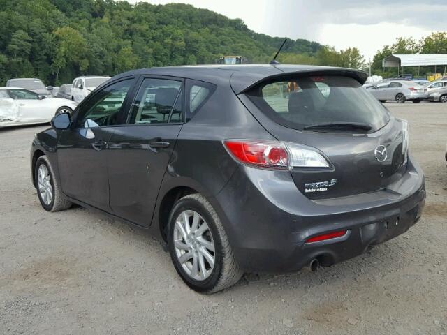 JM1BL1L89C1539674 - 2012 MAZDA 3 I GRAY photo 3