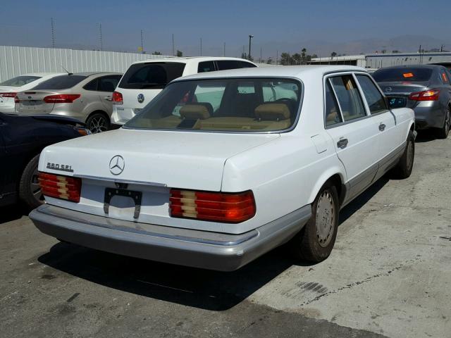 WDBCA39D8GA267889 - 1986 MERCEDES-BENZ 560 SEL WHITE photo 4