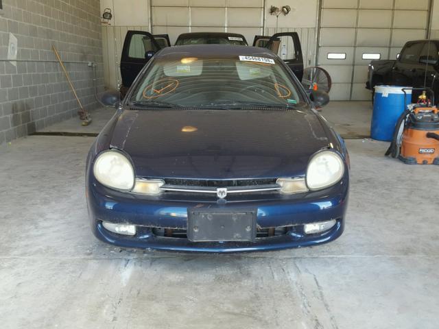 1B3ES46CXYD725782 - 2000 DODGE NEON BASE BLUE photo 9