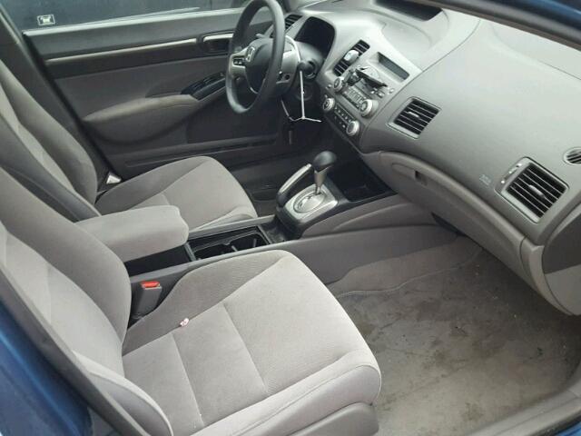 1HGFA16866L154019 - 2006 HONDA CIVIC EX BLUE photo 5