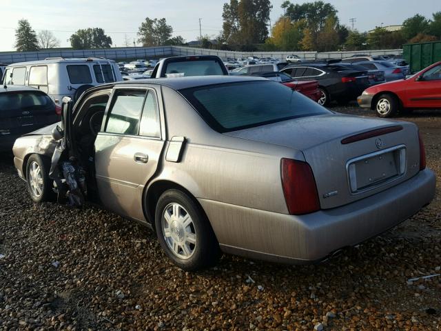 1G6KD54Y54U161228 - 2004 CADILLAC DEVILLE GOLD photo 3