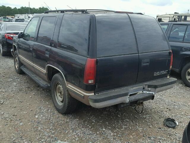 1GNEK13R4TJ330035 - 1996 CHEVROLET TAHOE BLACK photo 3