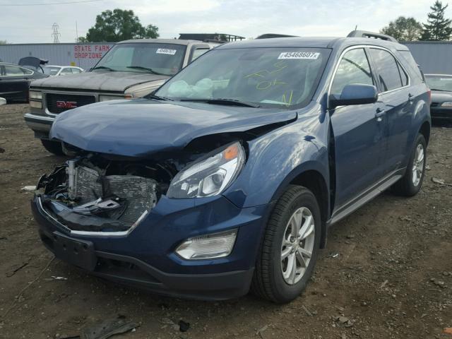 2GNFLFEK5G6221021 - 2016 CHEVROLET EQUINOX LT BLUE photo 2