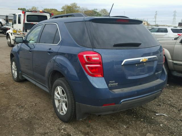 2GNFLFEK5G6221021 - 2016 CHEVROLET EQUINOX LT BLUE photo 3