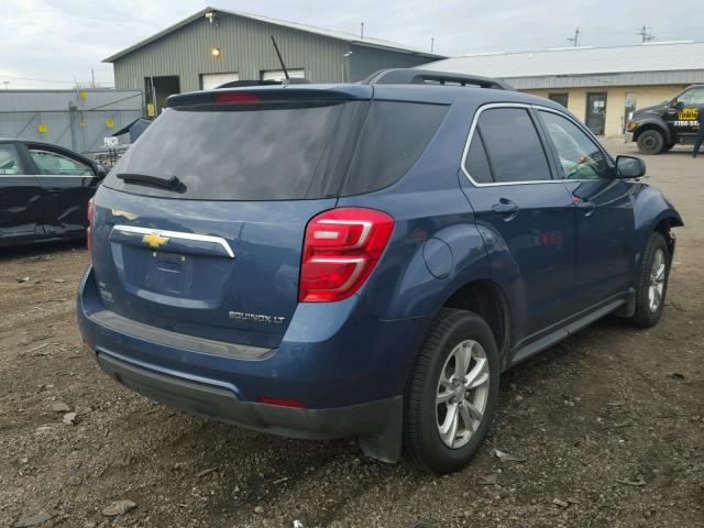 2GNFLFEK5G6221021 - 2016 CHEVROLET EQUINOX LT BLUE photo 4