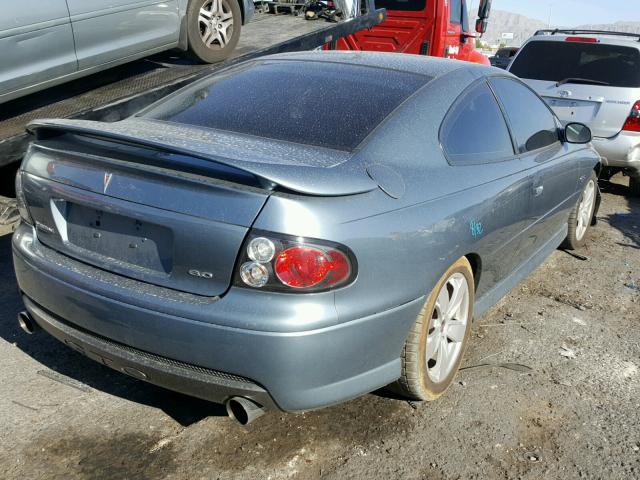 6G2VX12U16L568327 - 2006 PONTIAC GTO BLUE photo 4