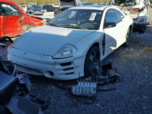 4A3AC74H35E006726 - 2005 MITSUBISHI ECLIPSE WHITE photo 2