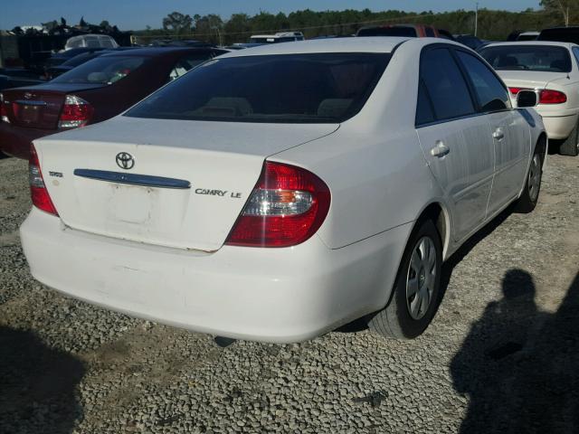 4T1BE32K94U361943 - 2004 TOYOTA CAMRY LE WHITE photo 4