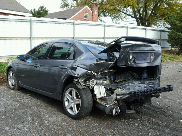 19UUA65585A076011 - 2005 ACURA TL GRAY photo 3