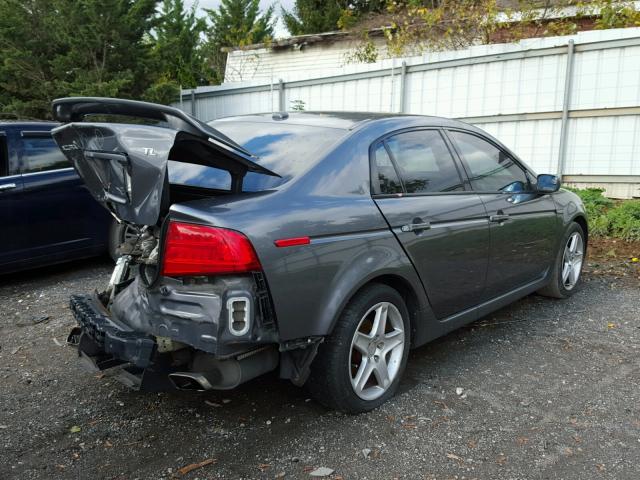 19UUA65585A076011 - 2005 ACURA TL GRAY photo 4