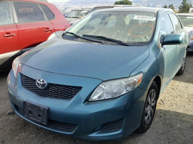 JTDBL40EX99059214 - 2009 TOYOTA COROLLA BA GREEN photo 2