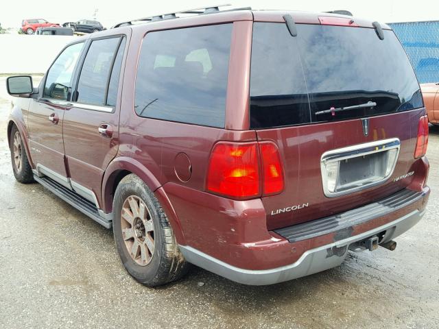 5LMFU28R43LJ18755 - 2003 LINCOLN NAVIGATOR BURGUNDY photo 3