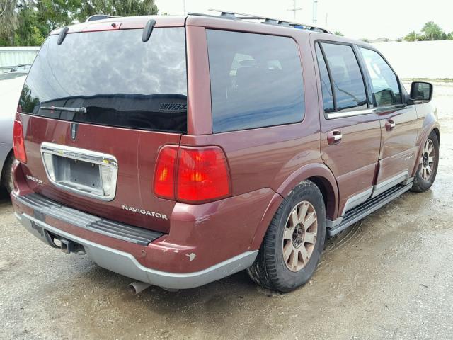 5LMFU28R43LJ18755 - 2003 LINCOLN NAVIGATOR BURGUNDY photo 4