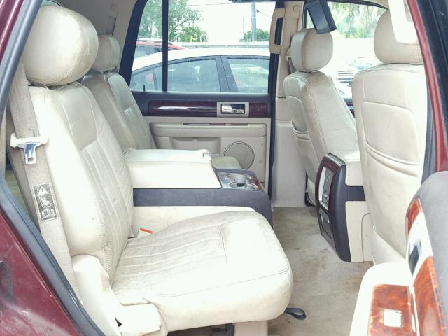 5LMFU28R43LJ18755 - 2003 LINCOLN NAVIGATOR BURGUNDY photo 6