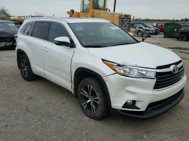 5TDJKRFH3GS324275 - 2016 TOYOTA HIGHLANDER WHITE photo 1