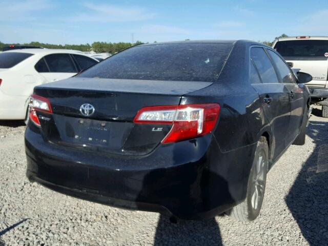 4T1BF1FK2DU244586 - 2013 TOYOTA CAMRY L BLACK photo 4