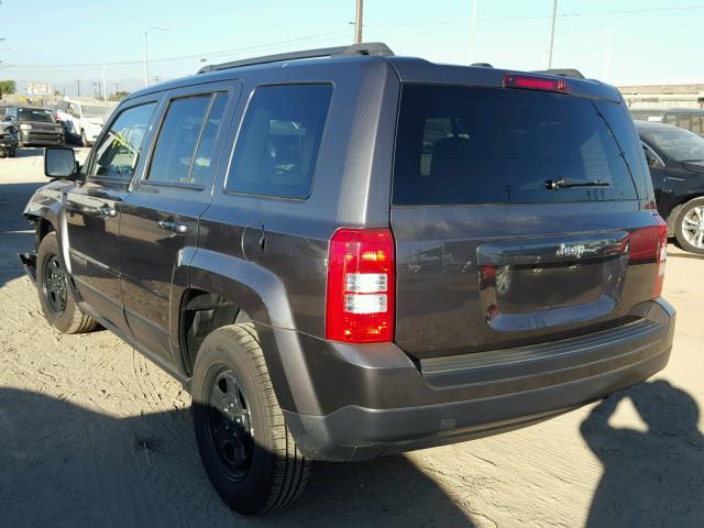 1C4NJPBB1GD727497 - 2016 JEEP PATRIOT SP GRAY photo 3