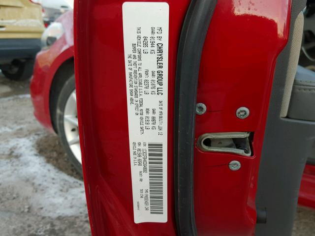 1C3CDFBHXDD648682 - 2013 DODGE DART SXT RED photo 10