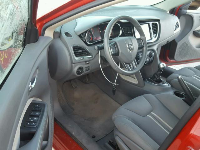 1C3CDFBHXDD648682 - 2013 DODGE DART SXT RED photo 9