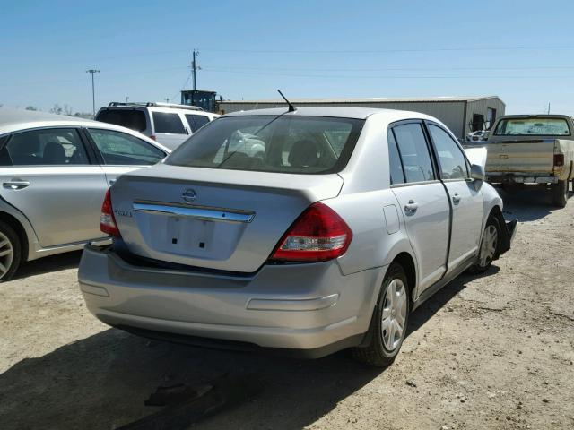 3N1BC1AP9BL384953 - 2011 NISSAN VERSA S SILVER photo 4