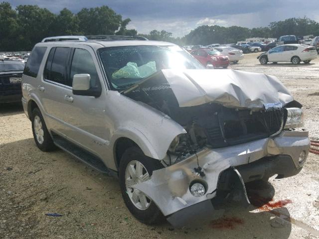 5LMEU68HX4ZJ41353 - 2004 LINCOLN AVIATOR 银色 照片 1