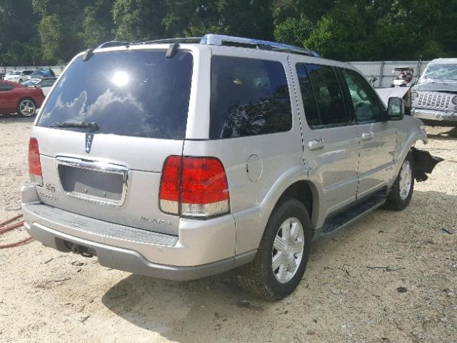 5LMEU68HX4ZJ41353 - 2004 LINCOLN AVIATOR 银色 照片 4