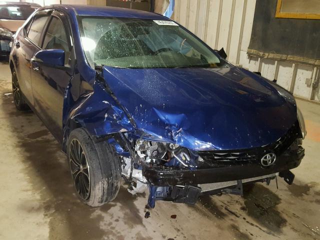 2T1BURHEXEC109760 - 2014 TOYOTA COROLLA L BLUE photo 1